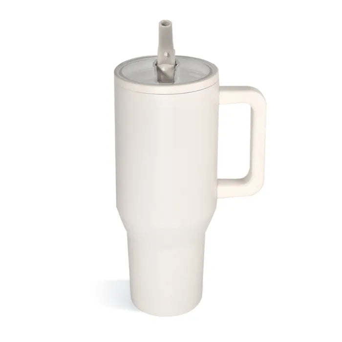 40 oz Powder Coated Tumblers with removeable leakproof flip straw lid(not a snowglobe)